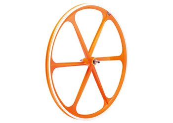 BRN Ruota 6 Razze Anteriore-arancio fluo